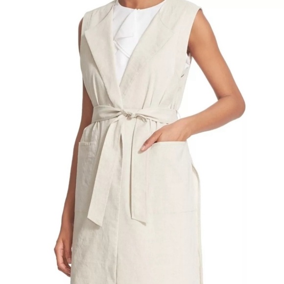 THEORY “SKEA” LONG BELTED VEST - Picture 5 of 9